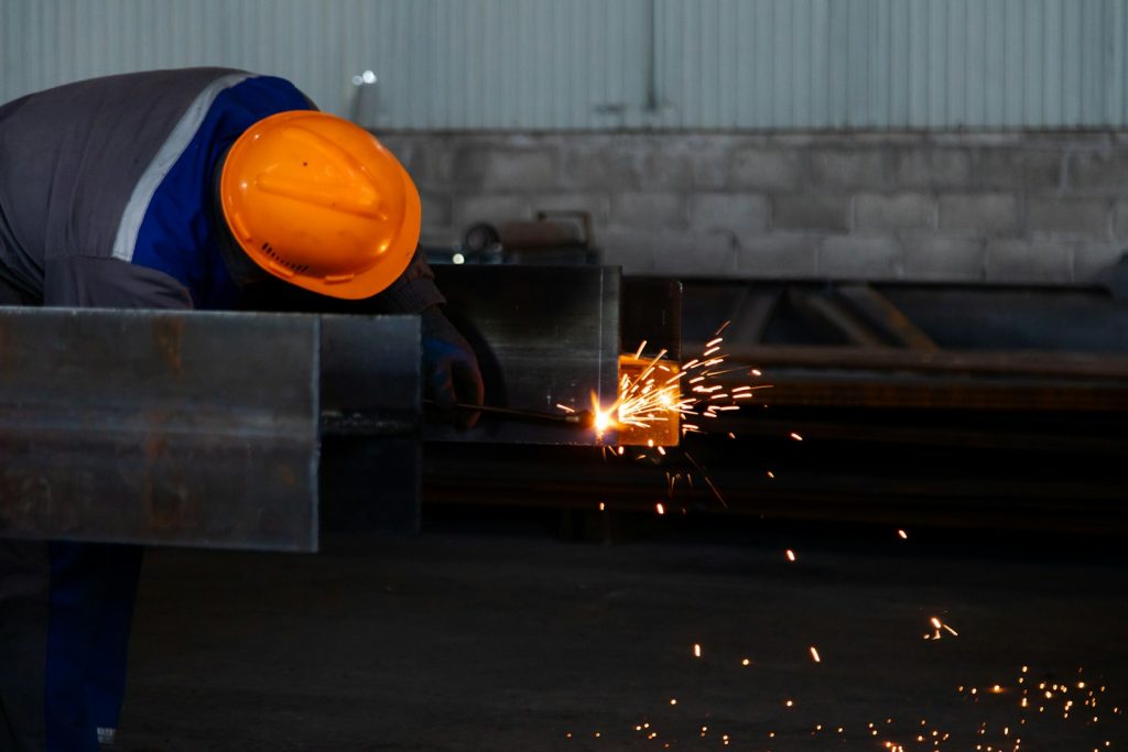 Engineer working on an automation rig